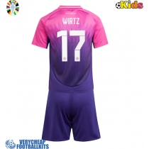 Germany Florian Wirtz #17 Replica Away Minikit Euro 2024 Short Sleeve (+ pants)